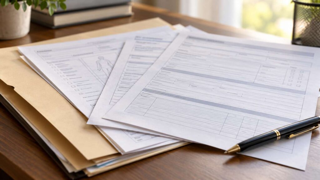 Guardianship complaint and medical certification forms for an Ocean County filing
