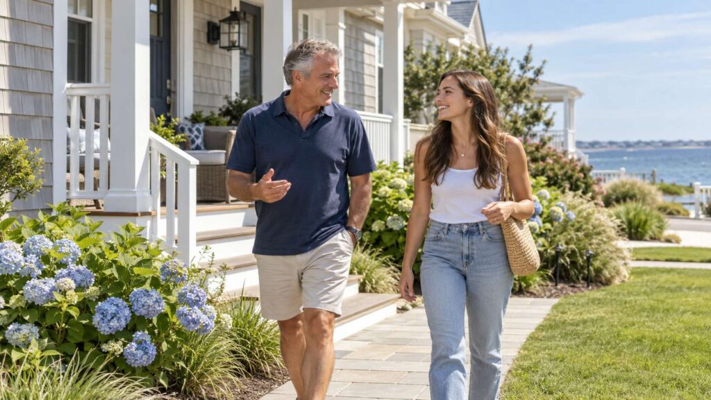 Father and adult daughter after guardianship planning in Toms River, NJ